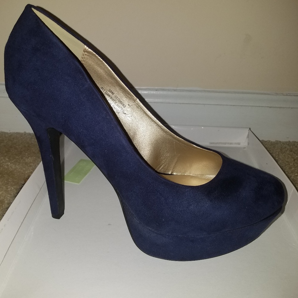 Nightwind Royal Blue Platform Size 10 Heels